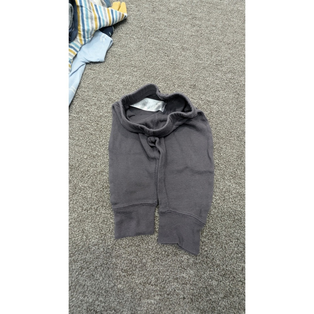 Gerber Baby Pants 0-3 Months Charcoal Gray Cotton Ribbed Cuff Leggings Joggers